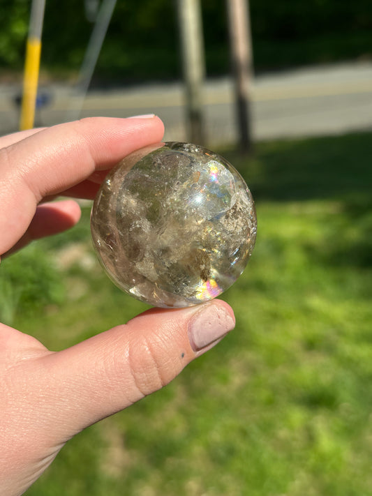 Champagne Citrine Crystal Sphere