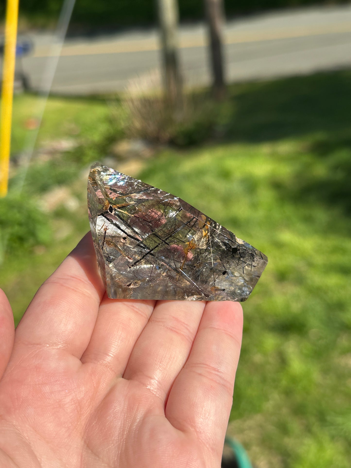 Clear Quartz x Black Tourmaline Freeform Crystal