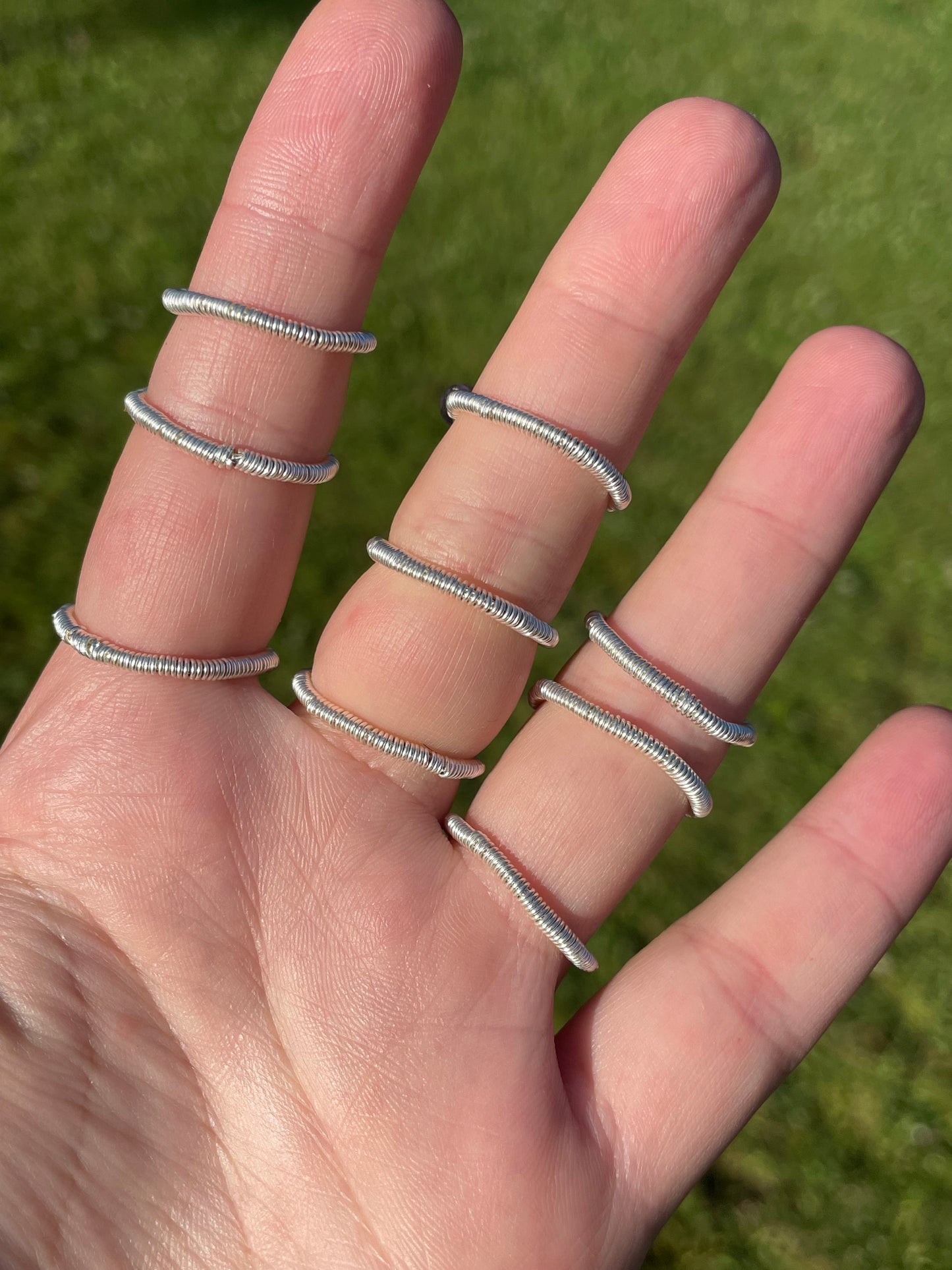 Triple Crystal Bead Rings