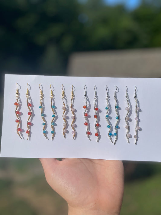 Crystal Wave Earrings